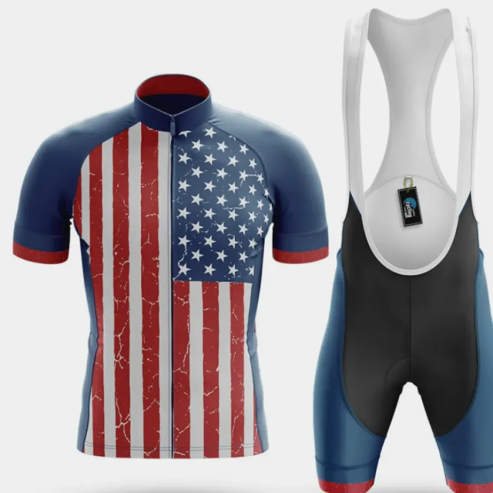 Cycling Kit Stars & Stripes Navy/Red/White