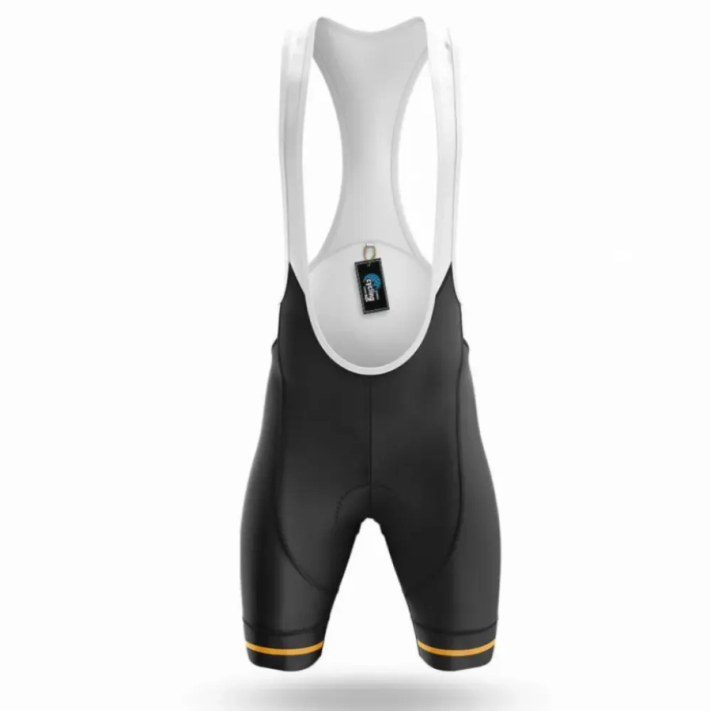 Cycling Bibs Comfortable White/Black/Yellow