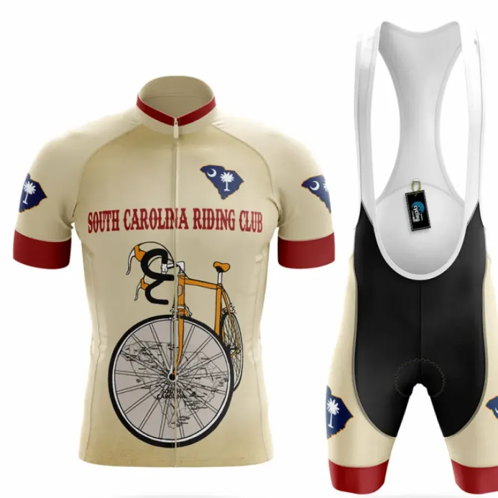 South Carolina Riding Club Cycling Kit Vintage Beige/Red/Navy