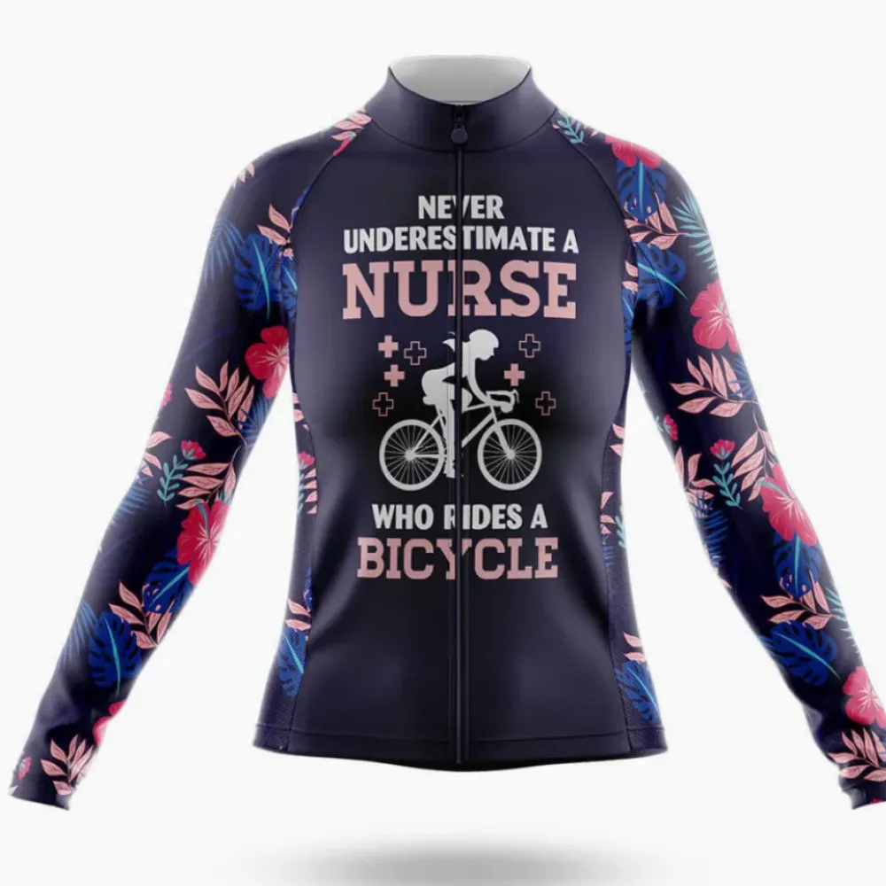 Cycling Nurse V4 Floral Navy/Pink/Blue
