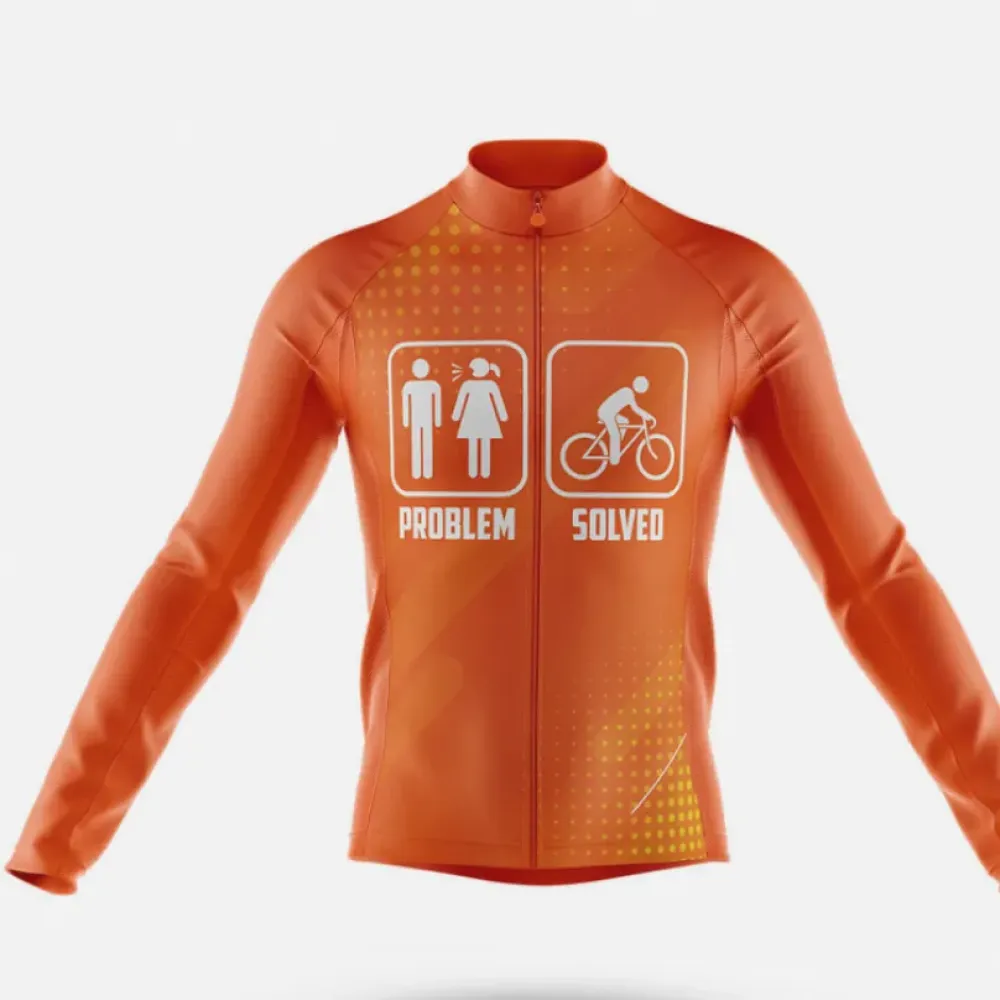 Cycling Jersey Problem Solved Orange/Yellow/Red