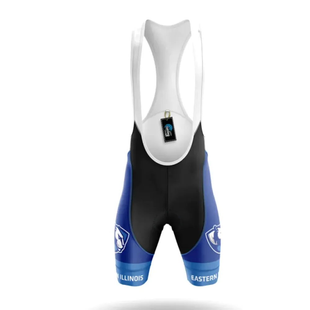 Eastern Illinois Cycling Bibs Breathable Blue/White/Black
