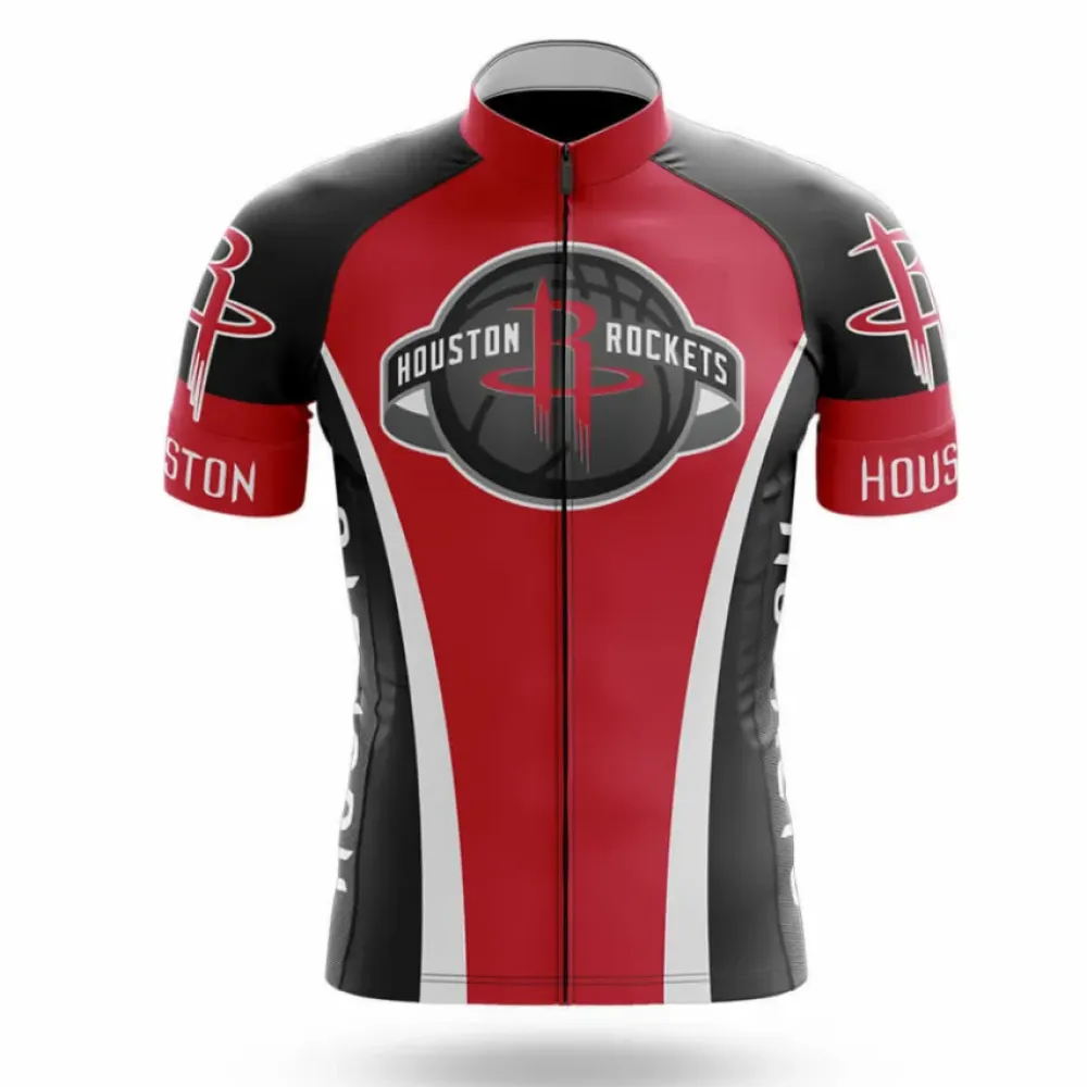 Houston Rockets Cycling Jersey Twin Towers Red/Black/White