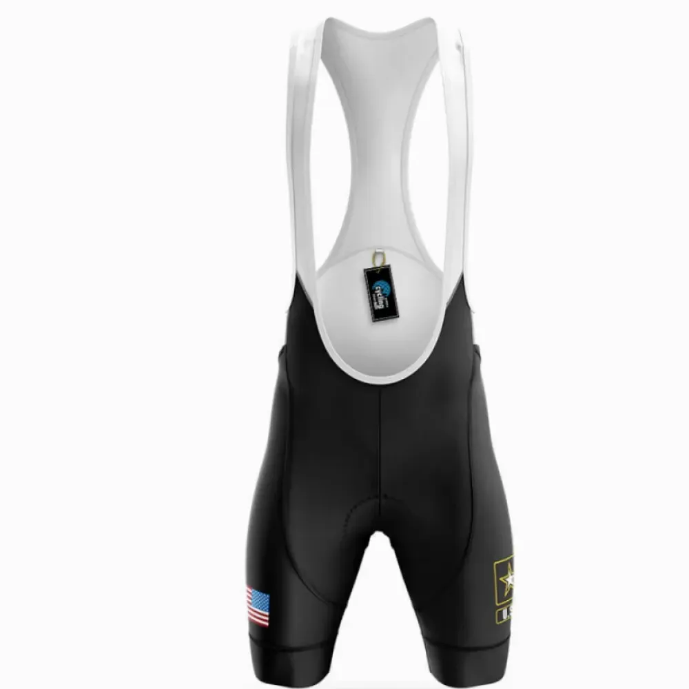 Midnight U.S.A Cycling Bibs USA Flag Black/White/Yellow