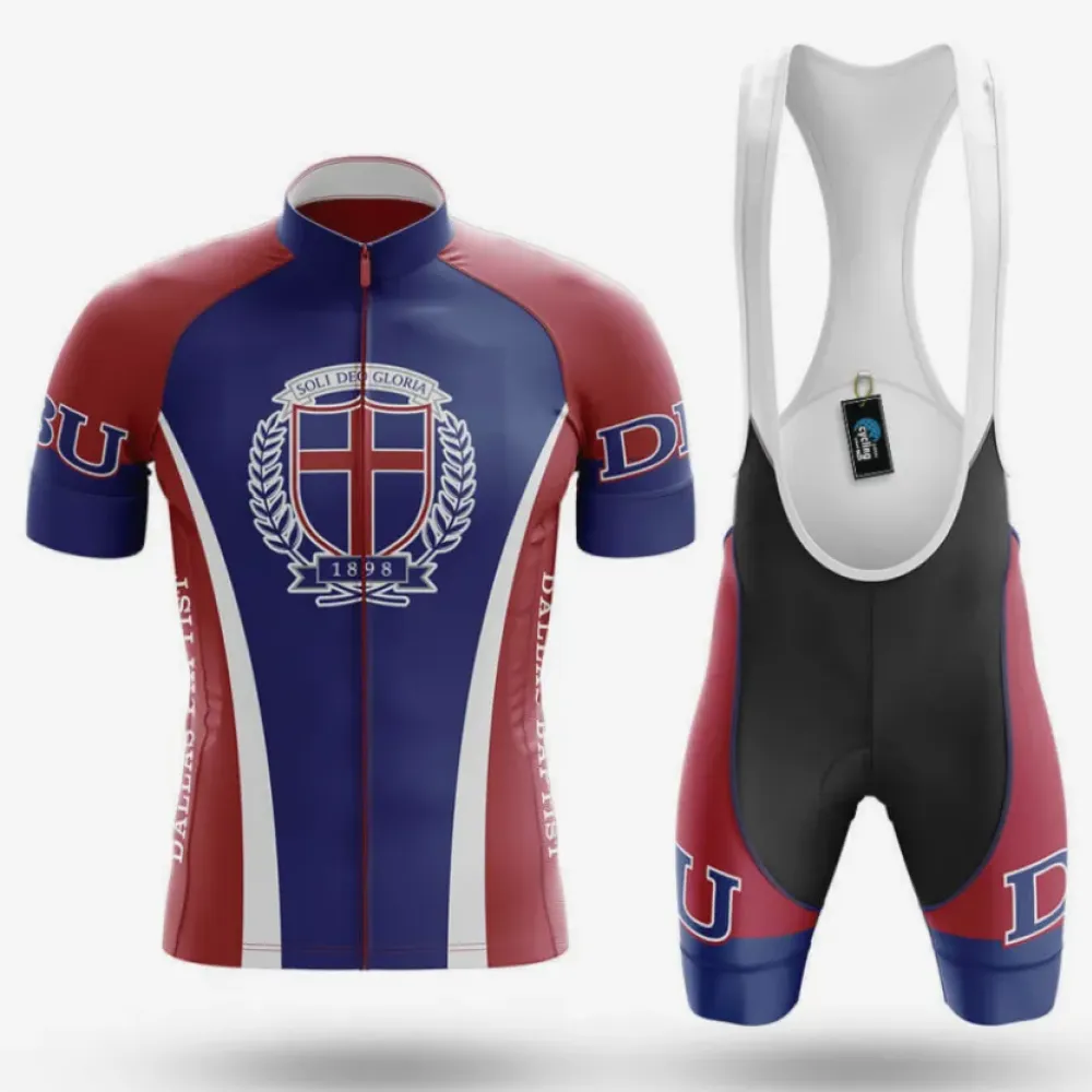 Dallas Baptist University Cycling Kit Full Set Sole Dei Gloria Navy/Red/White