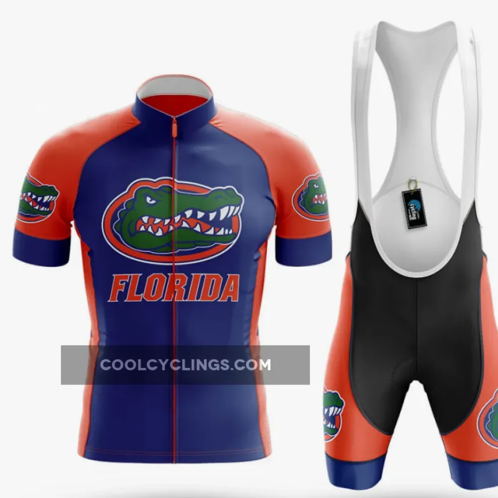 Florida Gators Cycling Kit Full Set Navy/Orange/Green