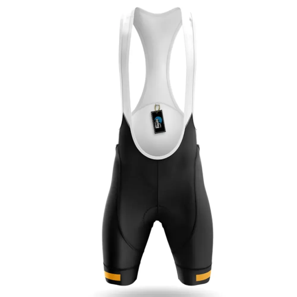 Cycling Bibs Comfortable White/Black/Yellow