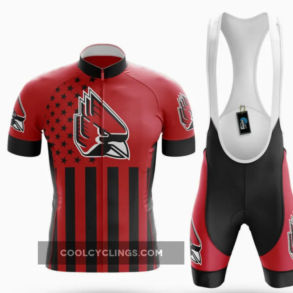 Ball State University USA Cycling Kit Full Set Red/Black/White