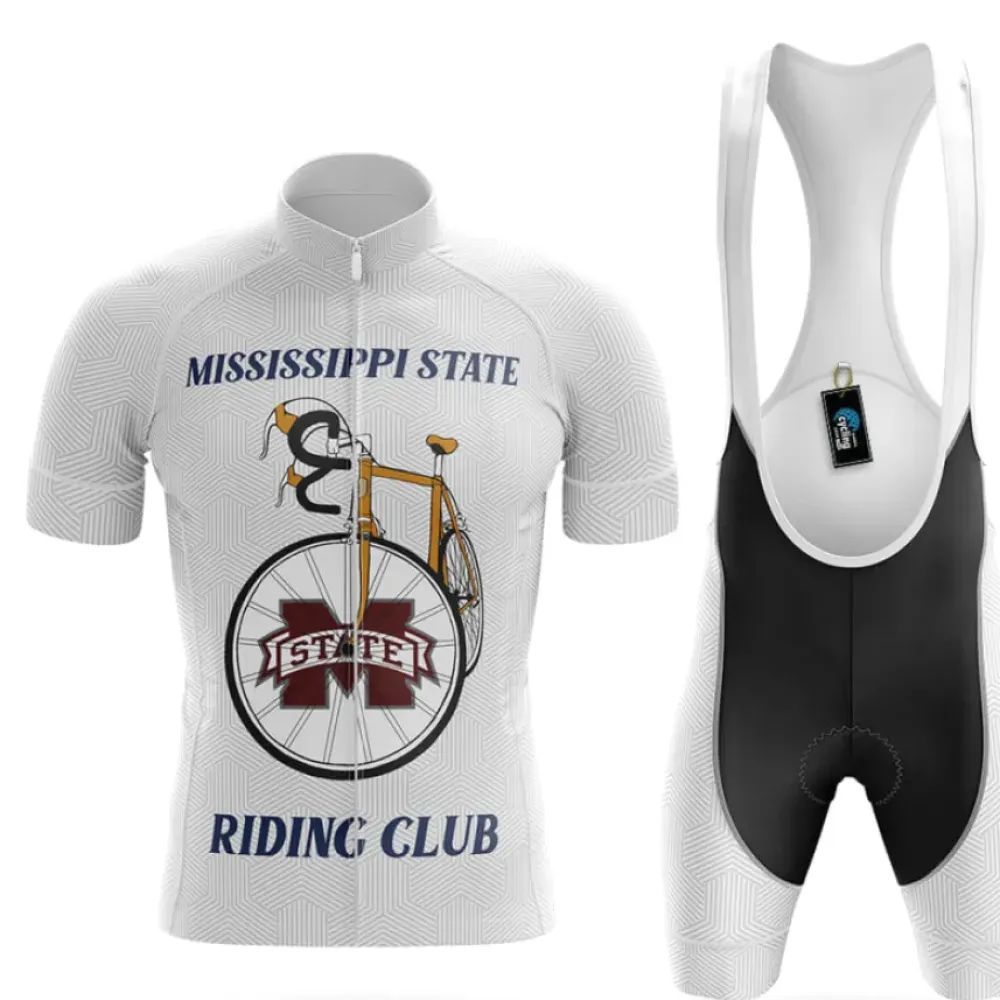 Mississippi State Uni Classic Cycling Kit White/Black/Grey