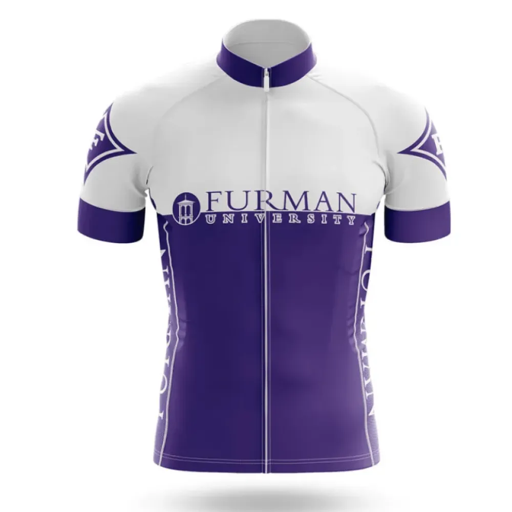 Furman University Cycling Jersey Premium Purple/White/Violet