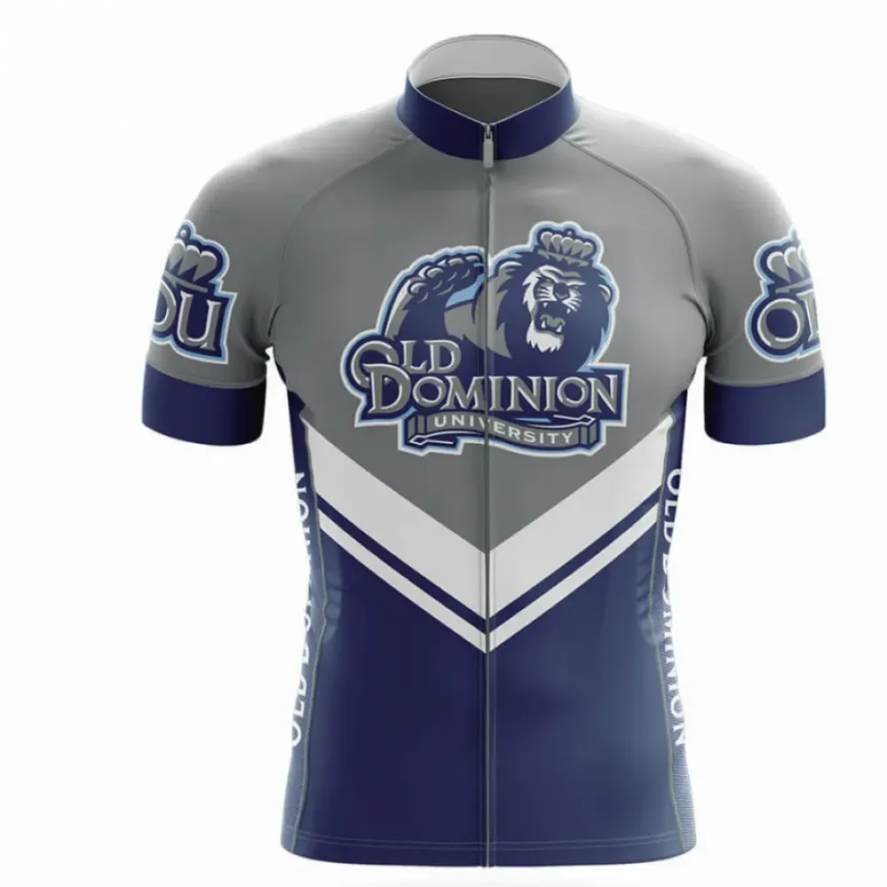 Old Dominion University Cycling Jersey Ver.3 Unique Design Navy/Gray/White