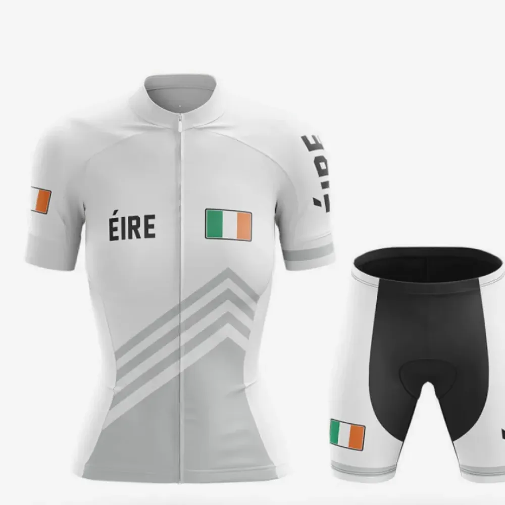 Éire S5 White Women Cycling Kit Full Set