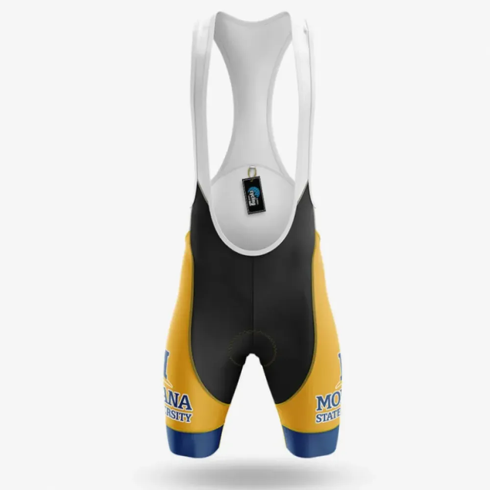 Montana State University Cycling Bibs Ver.2 Comfortable Yellow/Black/White