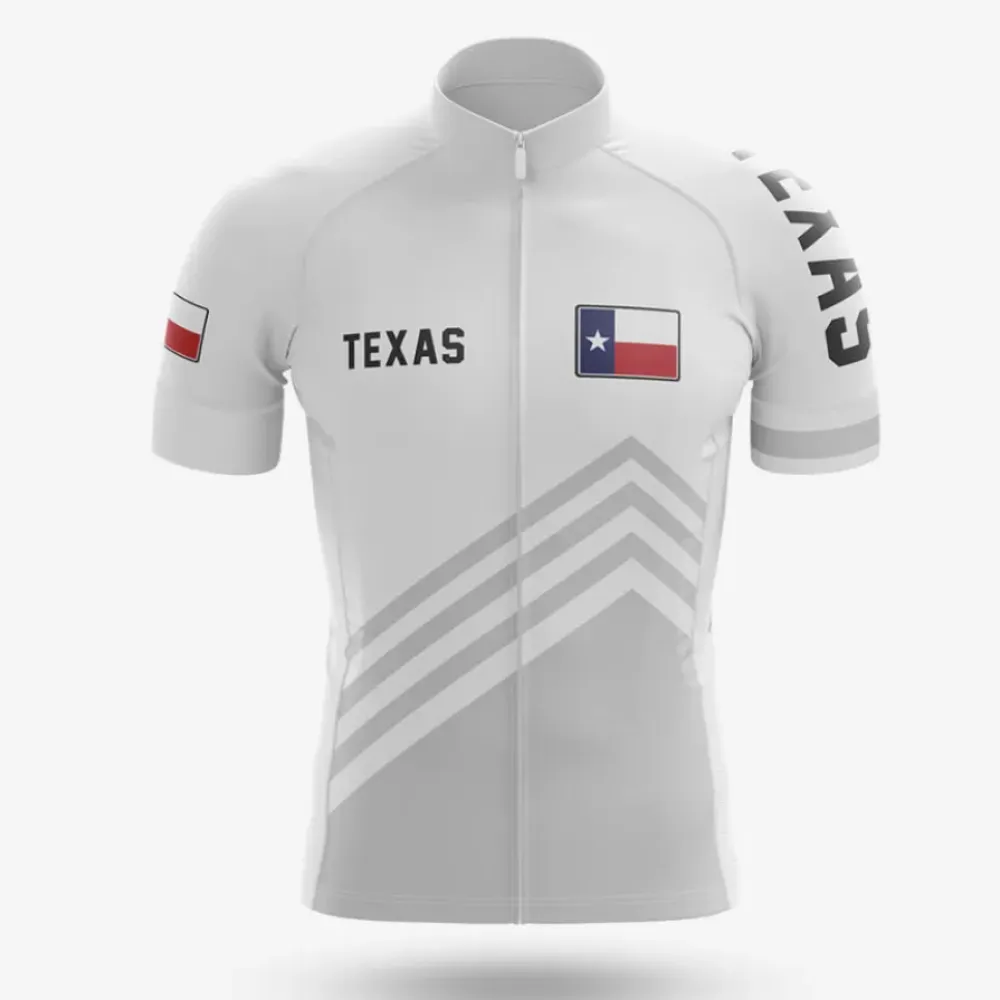 Texas S4 Cycling Jersey White/Grey/Red