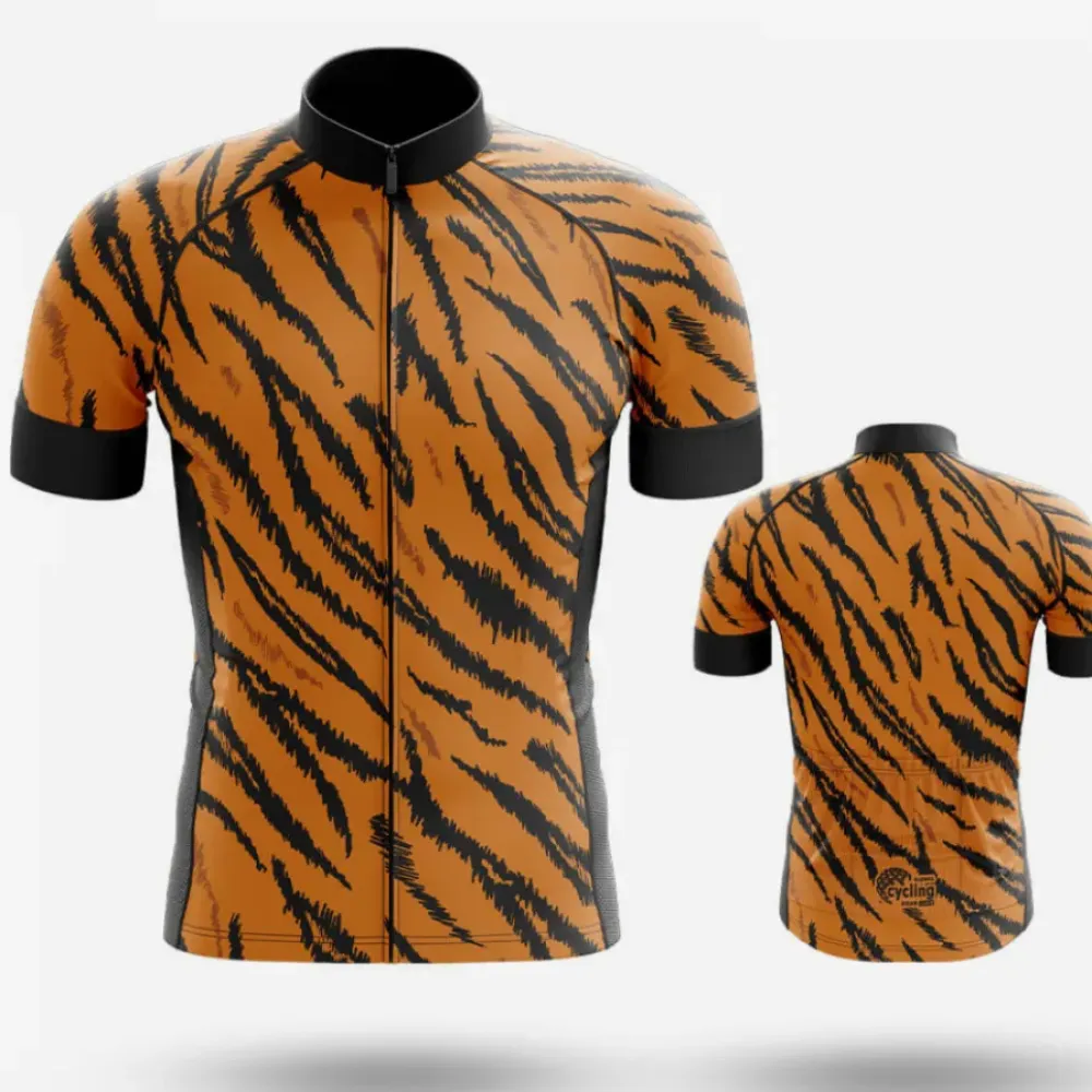 Cycling Kit Tiger Lover Tiger Stripes Orange/Black/Brown