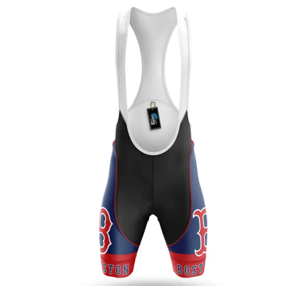 Boston Cycling Bibs Breathable Navy/Red/White