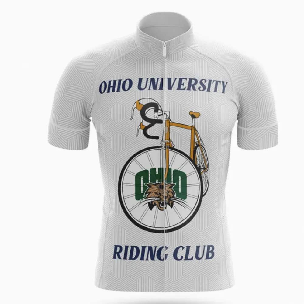 Ohio University Classic Cycling Jersey White/Grey/Brown