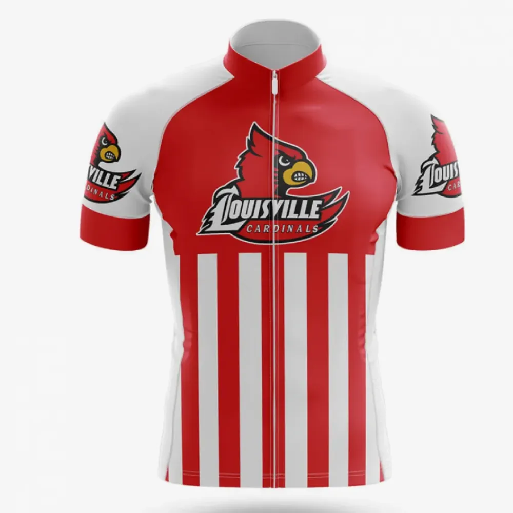 Louisville Cycling Jersey Cardinals Red/White/Black