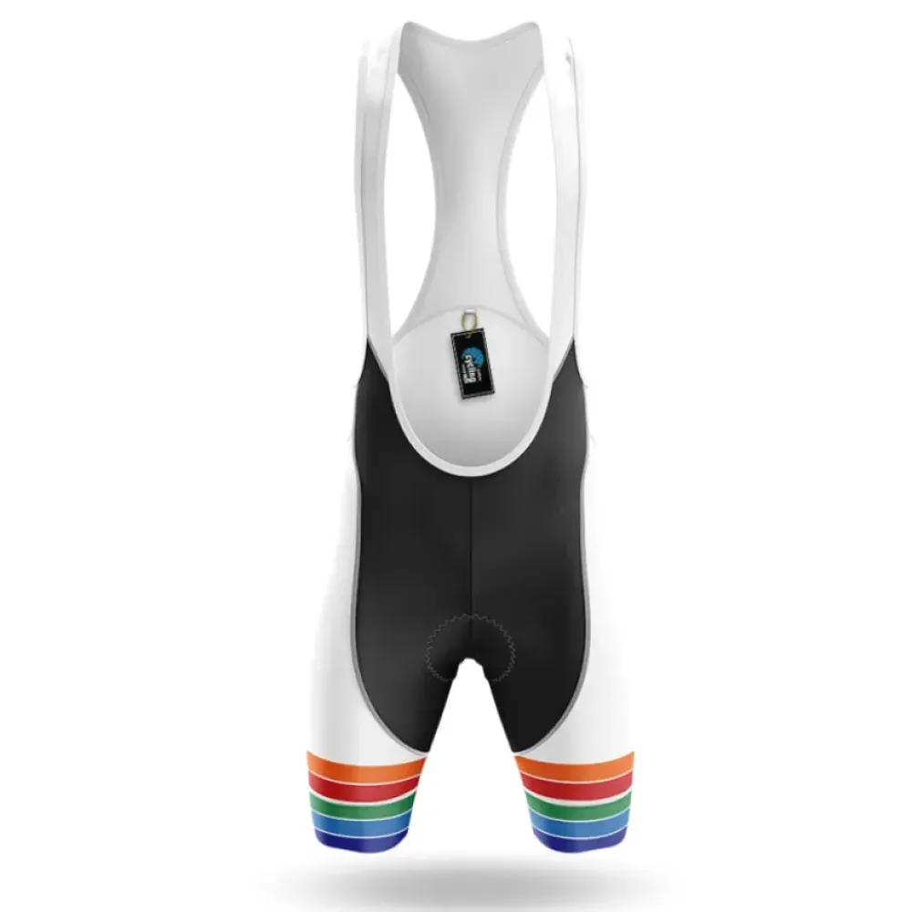 Cycling Bibs St Petersburg Flag White/Orange/Green
