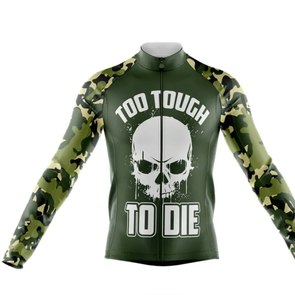 Cycling Jersey Too Tough To Die Camo/Army Green/Black