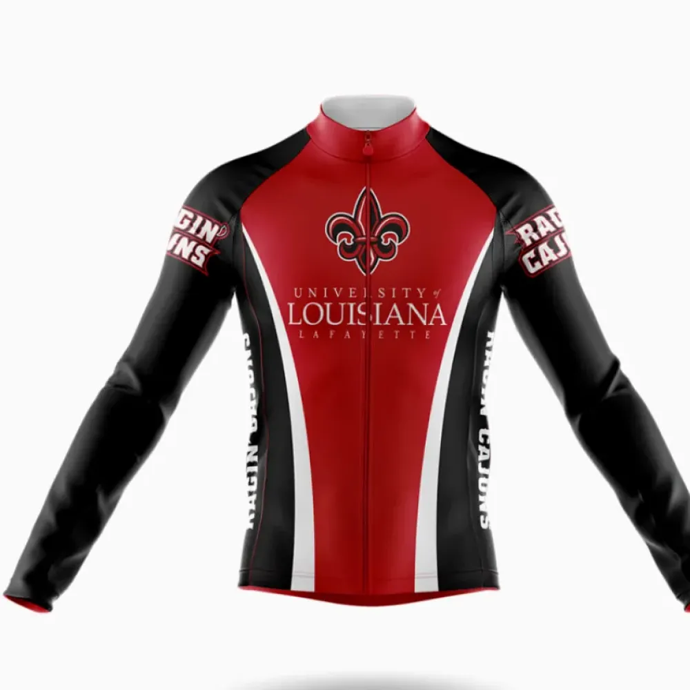 Louisiana Lafayette Cycling Jersey Red/Black/White