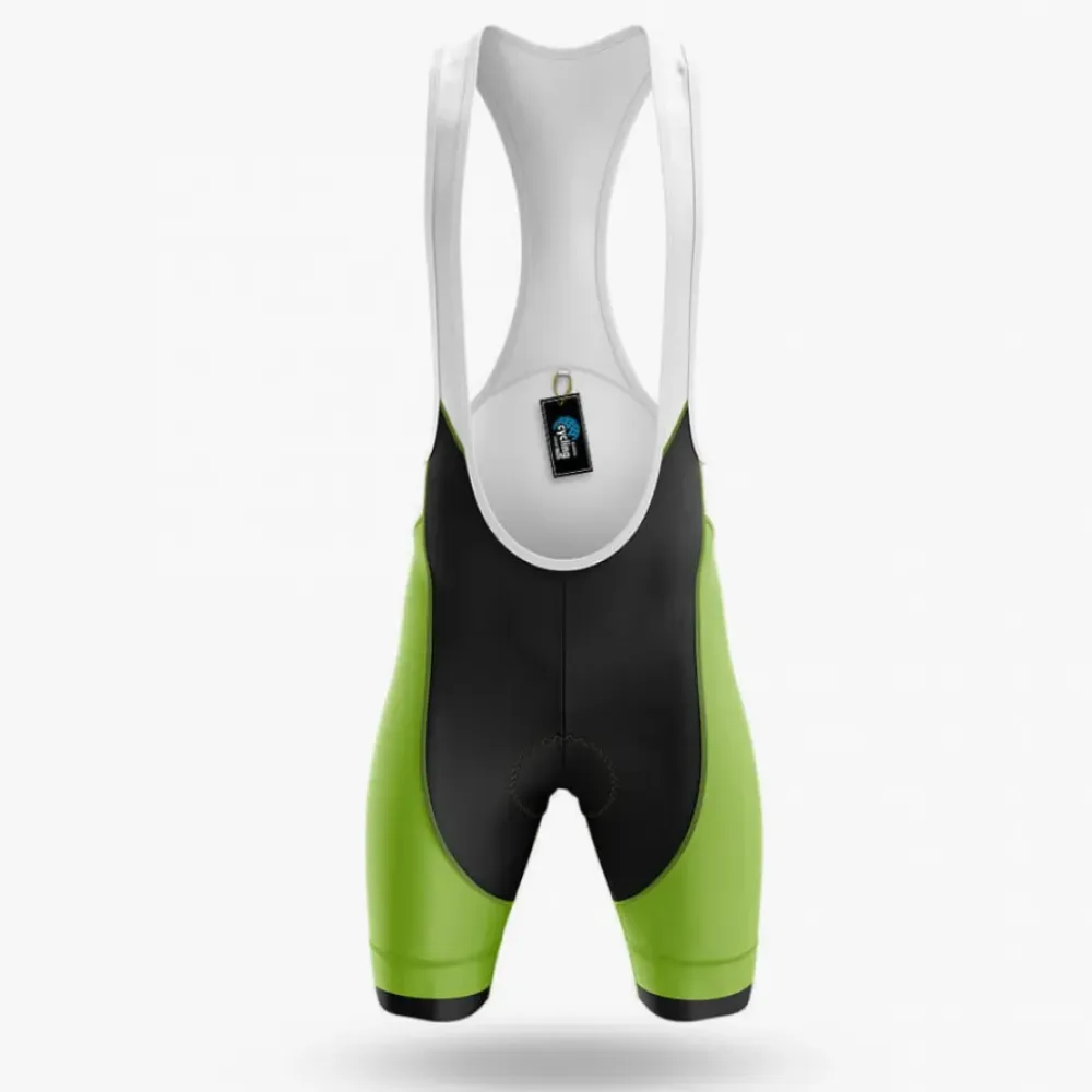 Cycling Bibs V4 Vegan Breathable Lime/Black/White
