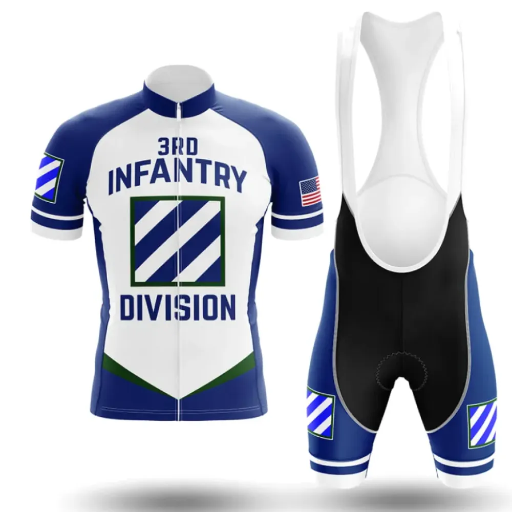 3rd Infantry Division Cycling Kit Full Set Blue/White/Green