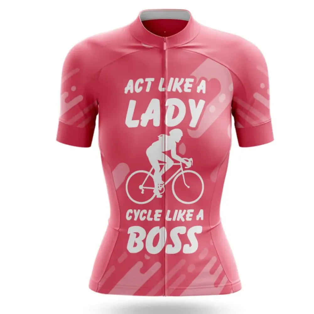 Lady V5 Cycling Boss Pink/Red/Grey