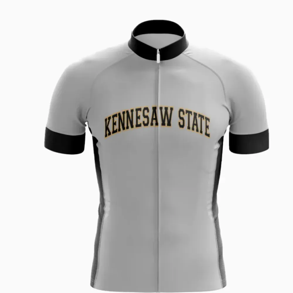 Kennesaw State Cycling Jersey Breathable Gray/Black/White