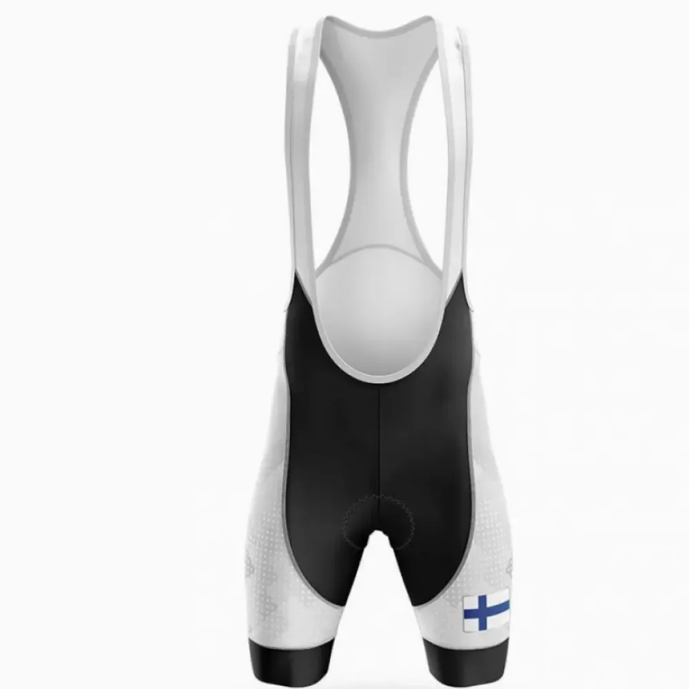 Finland Cycling Bibs Ver.2 Breathable White/Black/Grey
