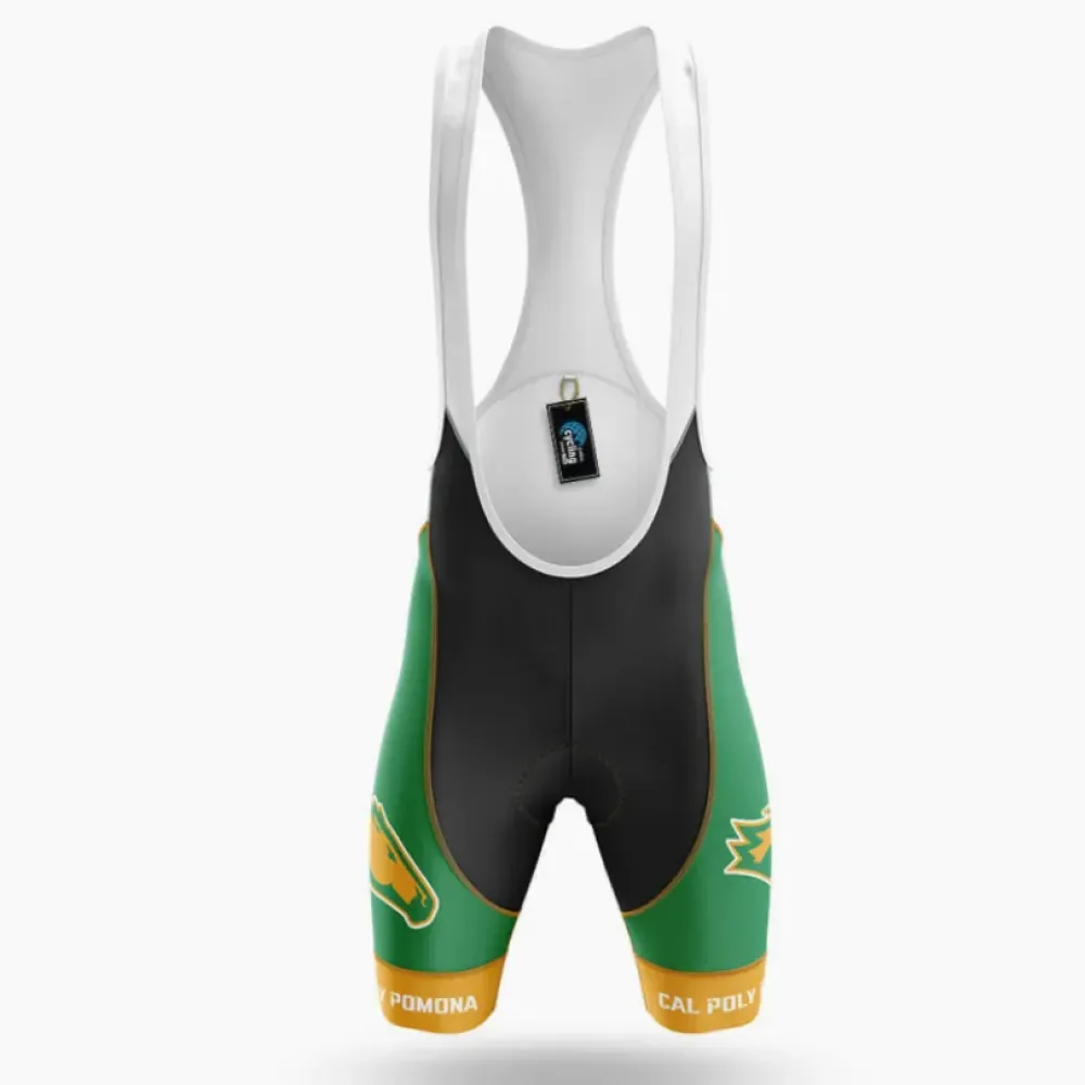Cal Poly Pomona Cycling Bibs Ver.2 Comfortable Green/Yellow/Black