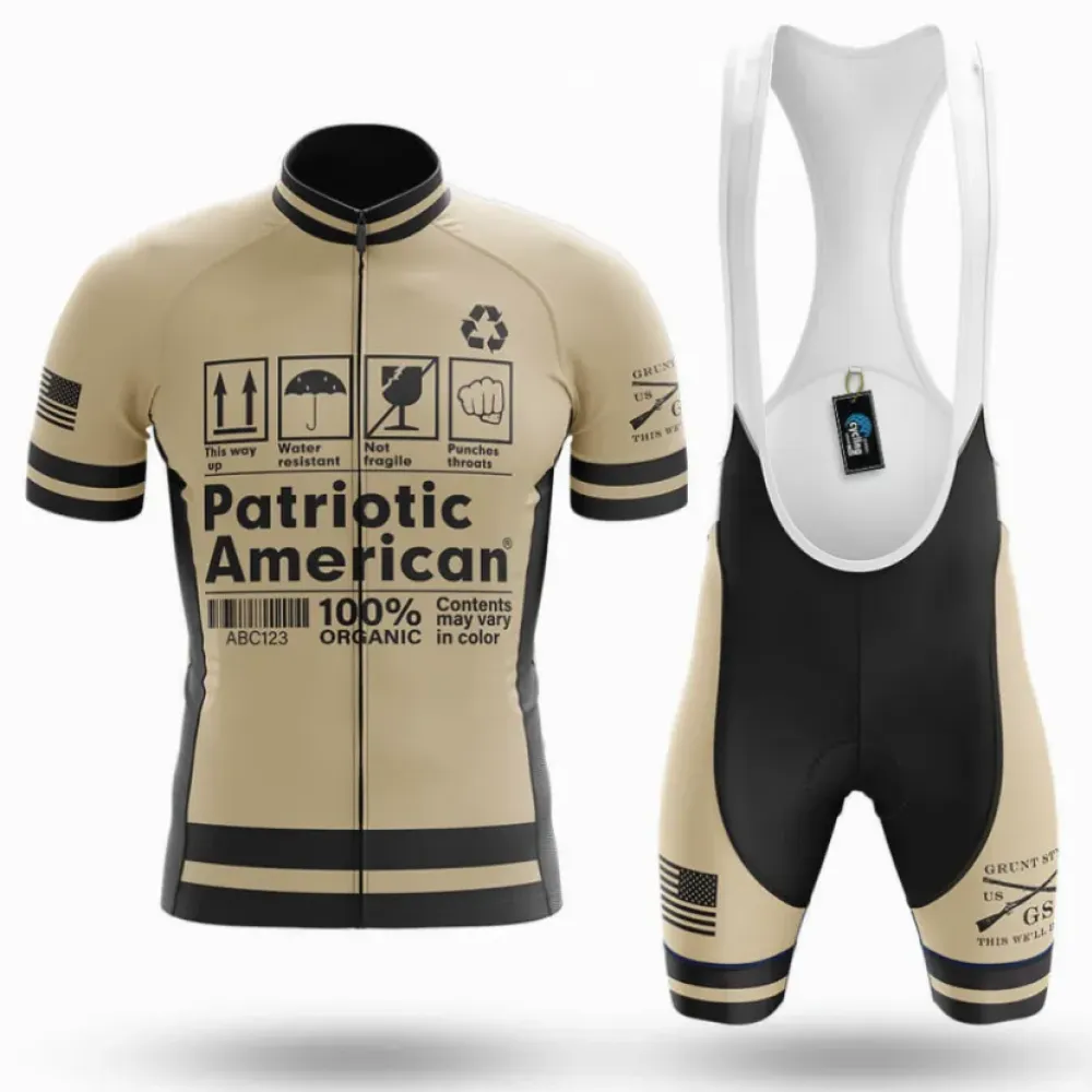 Grunt Style Patriotic American Cycling Kit Tan/Black/White