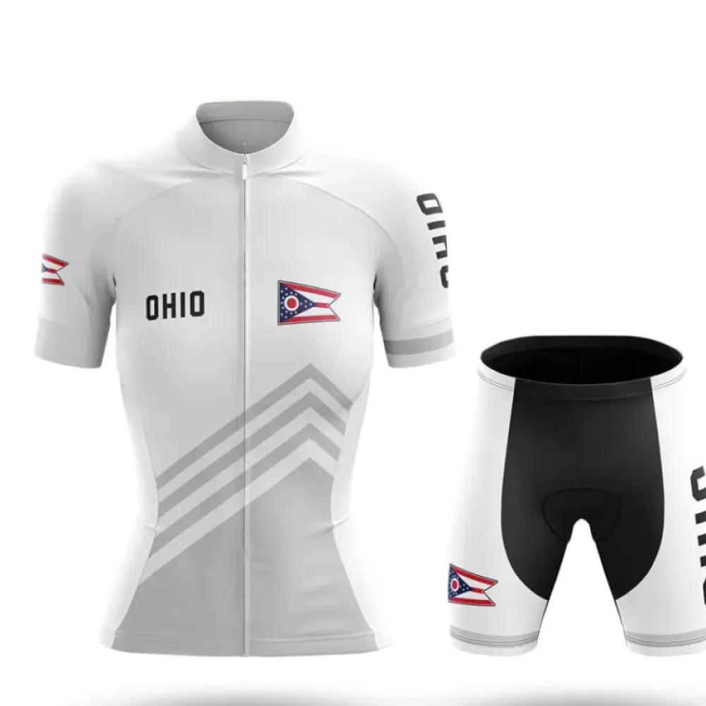 Ohio S4 White Women Cycling Kit Full Set