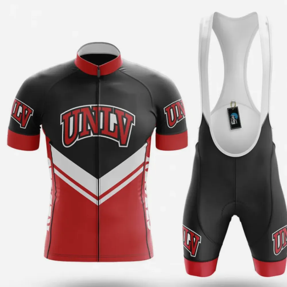 University of Nevada Las Vegas Cycling Kit Full Set Ver.3 UNLV Black/Red/White