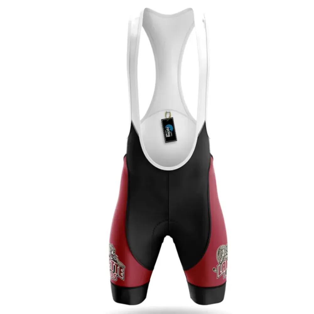 Lafayette Leopards Cycling Bibs Comfortable Black/Red/White