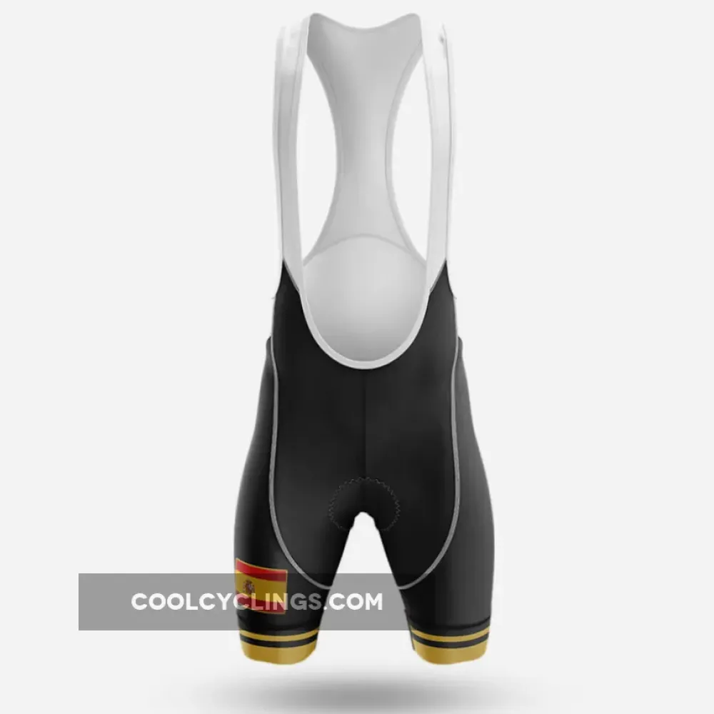 Spain V20 Cycling Bibs Spanish Flag Black/Gold/Red