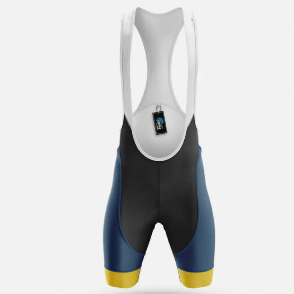 Pro Cycling Bibs Navy/Yellow/White