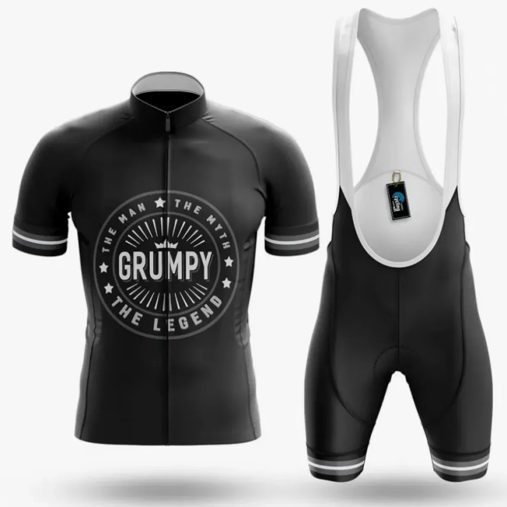 Cycling Legend Grumpy The Man, The Myth Black/White/Grey