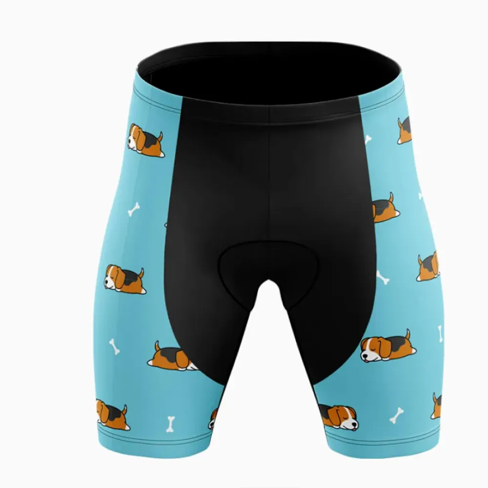 Beagle Dreams Cycling Shorts Blue/Black/Brown