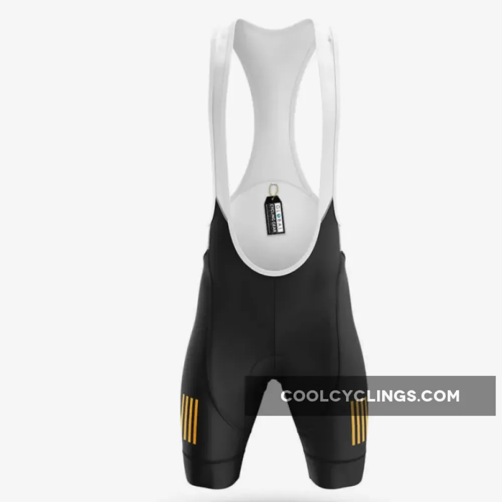 Cycling Dad Definition Black/Yellow/White Cycling Bibs