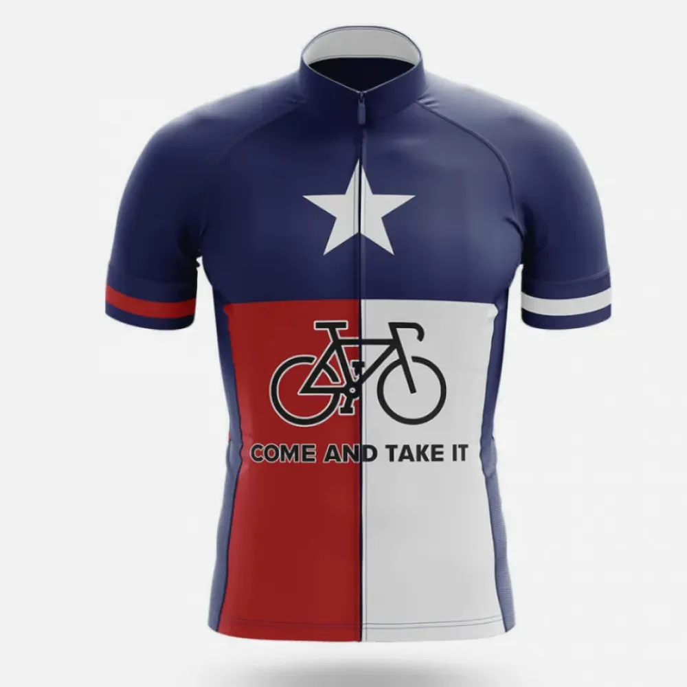 Texas Cycling Jersey Come And Take It Navy/Red/White