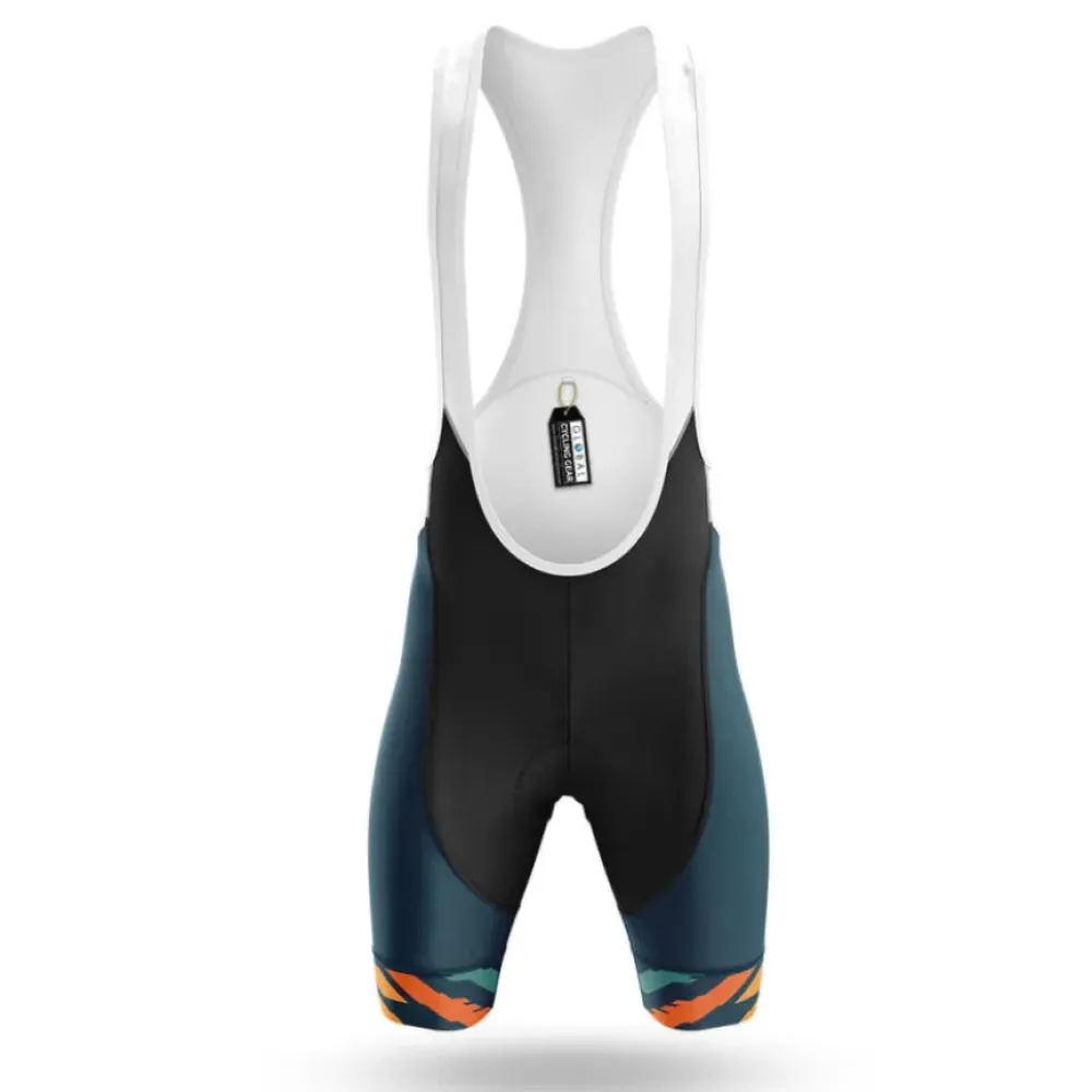 Old Man V7 Cycling Bibs Navy/Orange/White