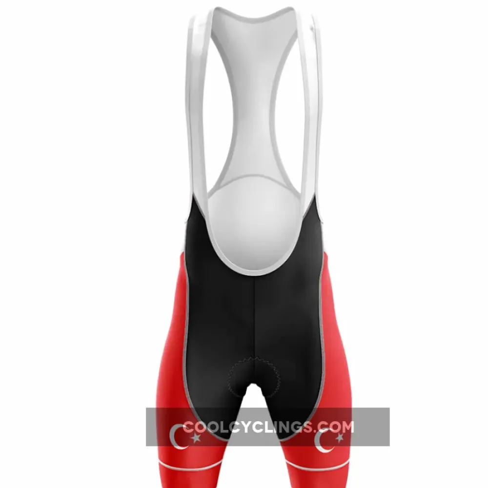 Turkey V4 Cycling Bibs Black/Red/White