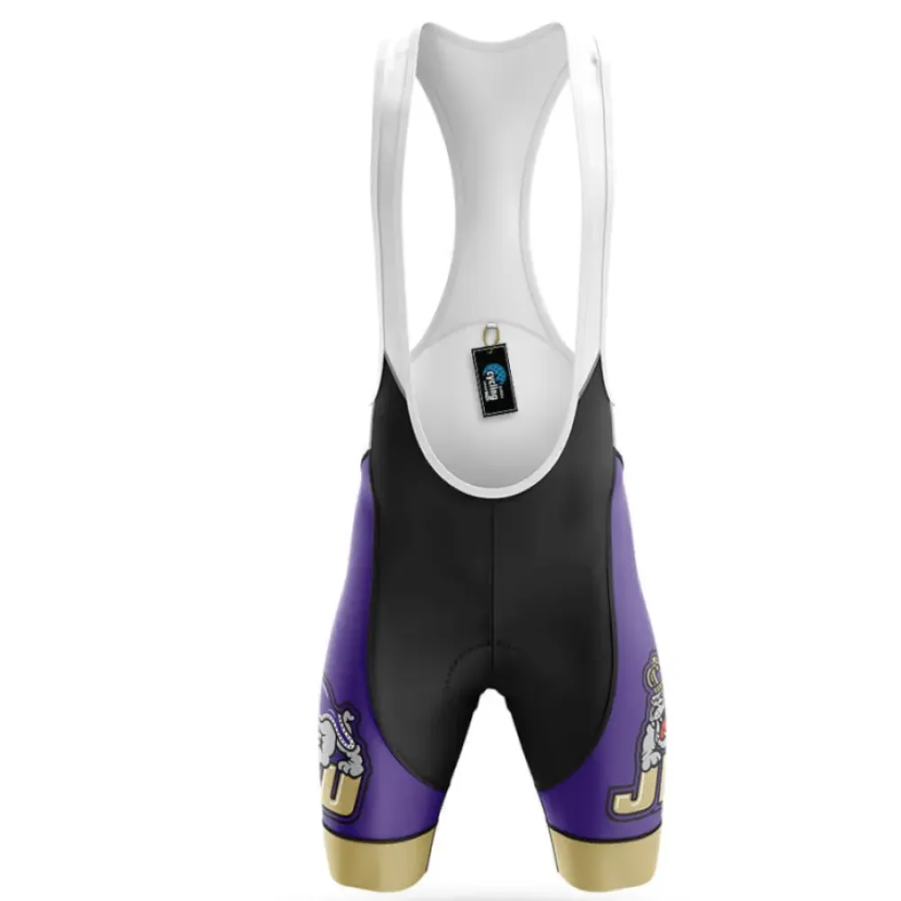 James Madison Cycling Bibs Purple/Gold/Black