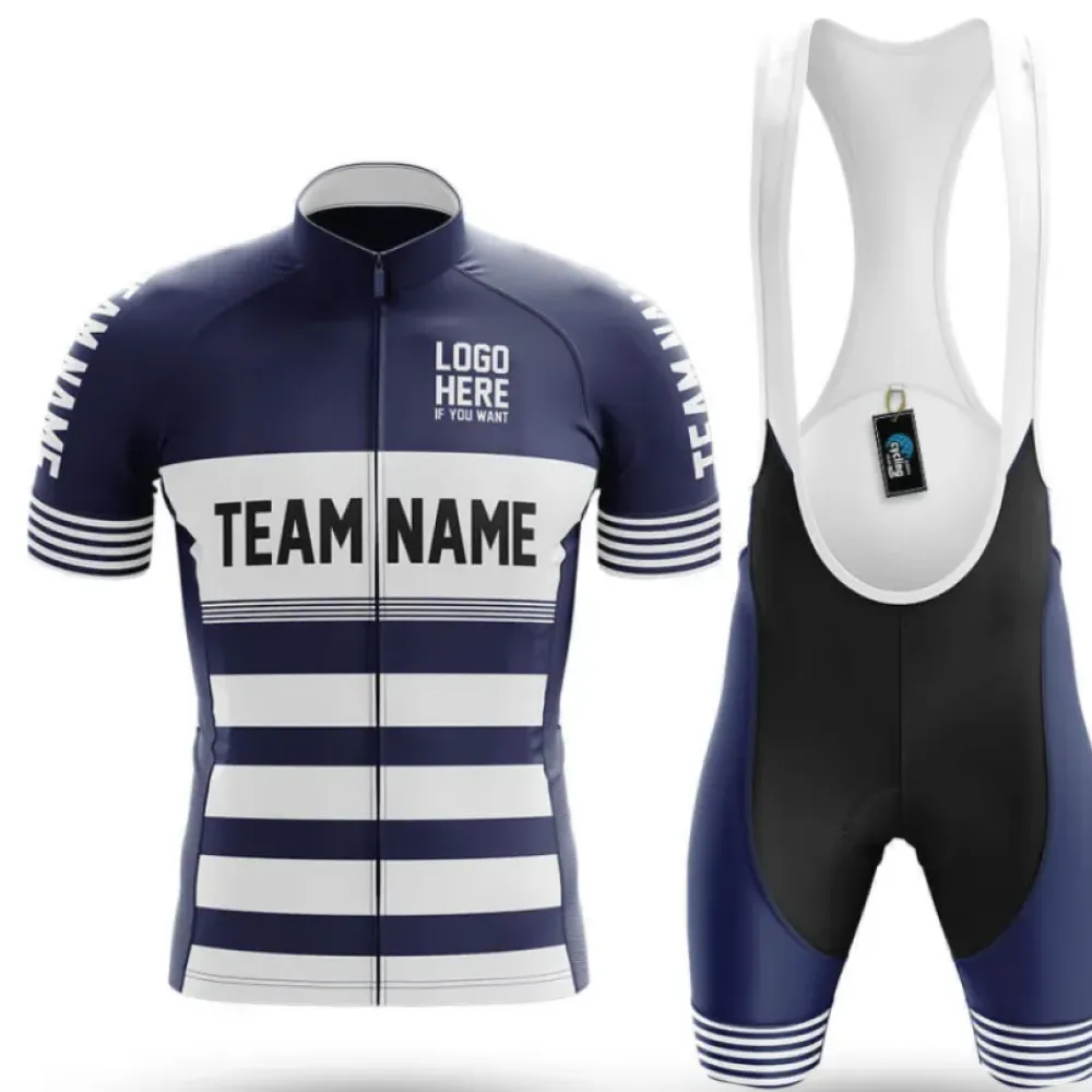 Cycling Kit S13 Custom Team Name Navy/White/Blue