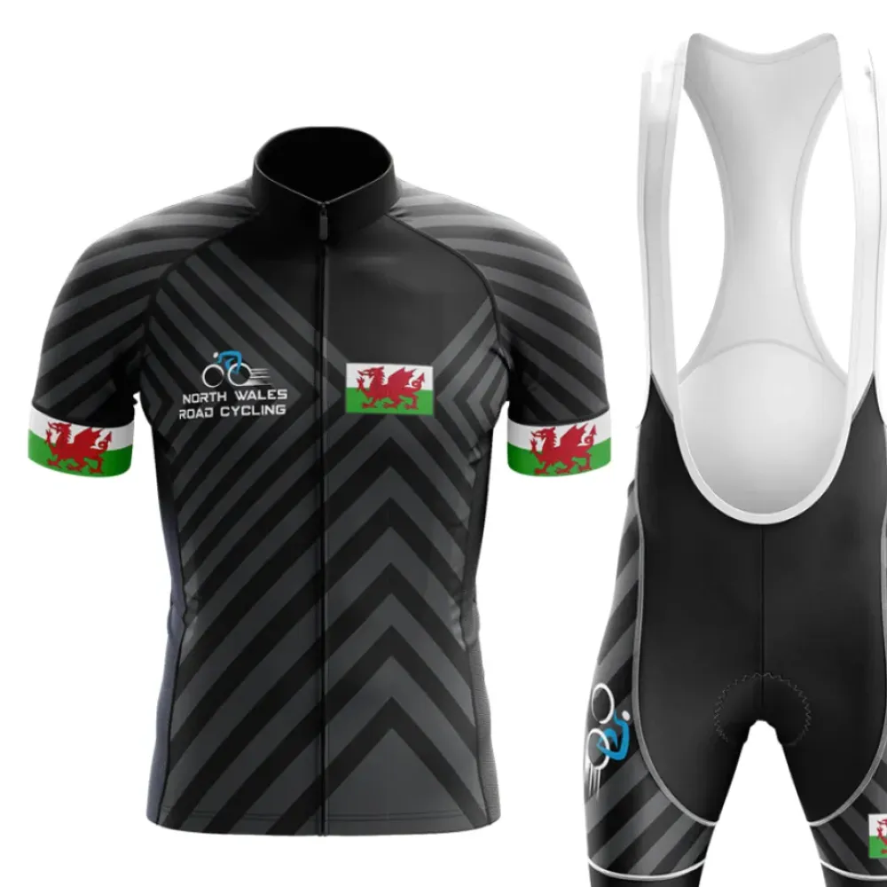 North Wales V13 Cycling Kit Black/White/Green