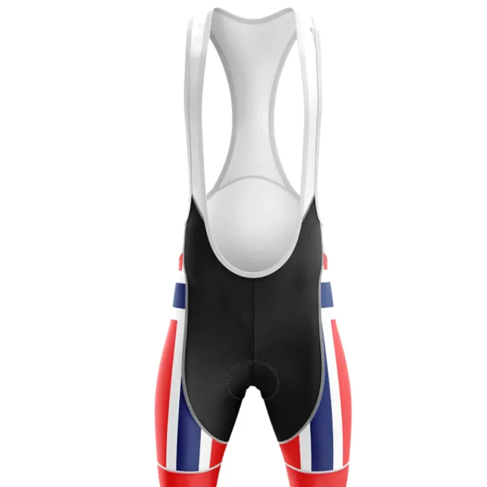 Norway V4 Cycling Bibs Black/Red/Blue
