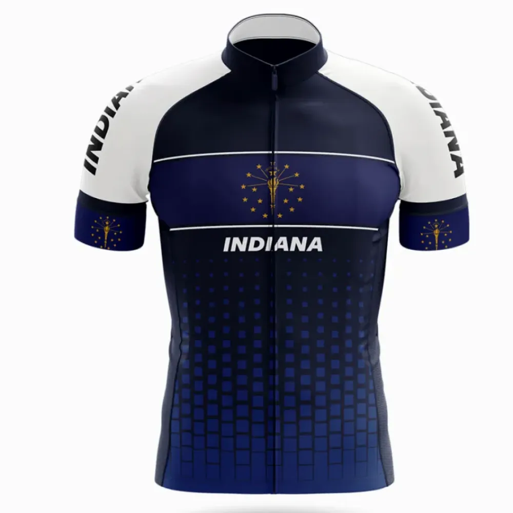 Indiana S1 Cycling Jersey Navy/White/Gold
