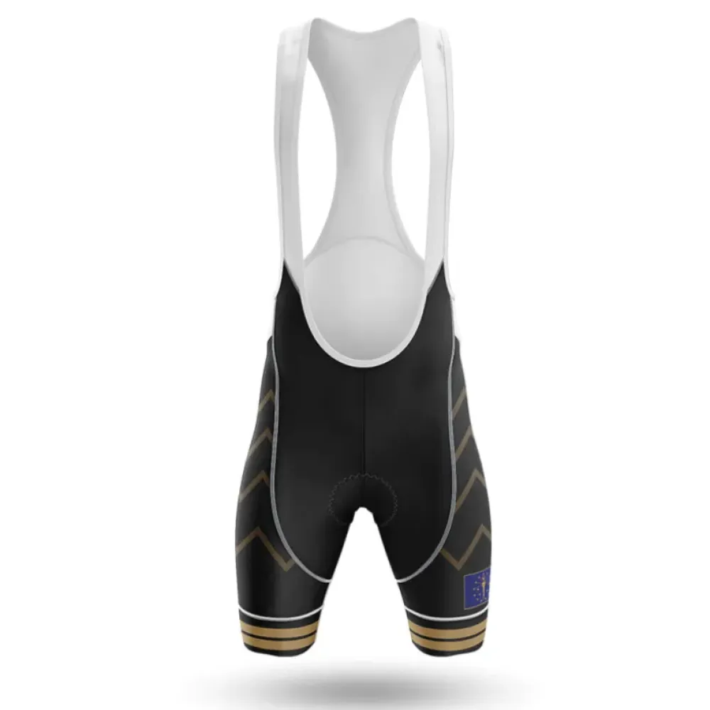 Indiana V17 Cycling Bibs Chevron Black/Gold/White
