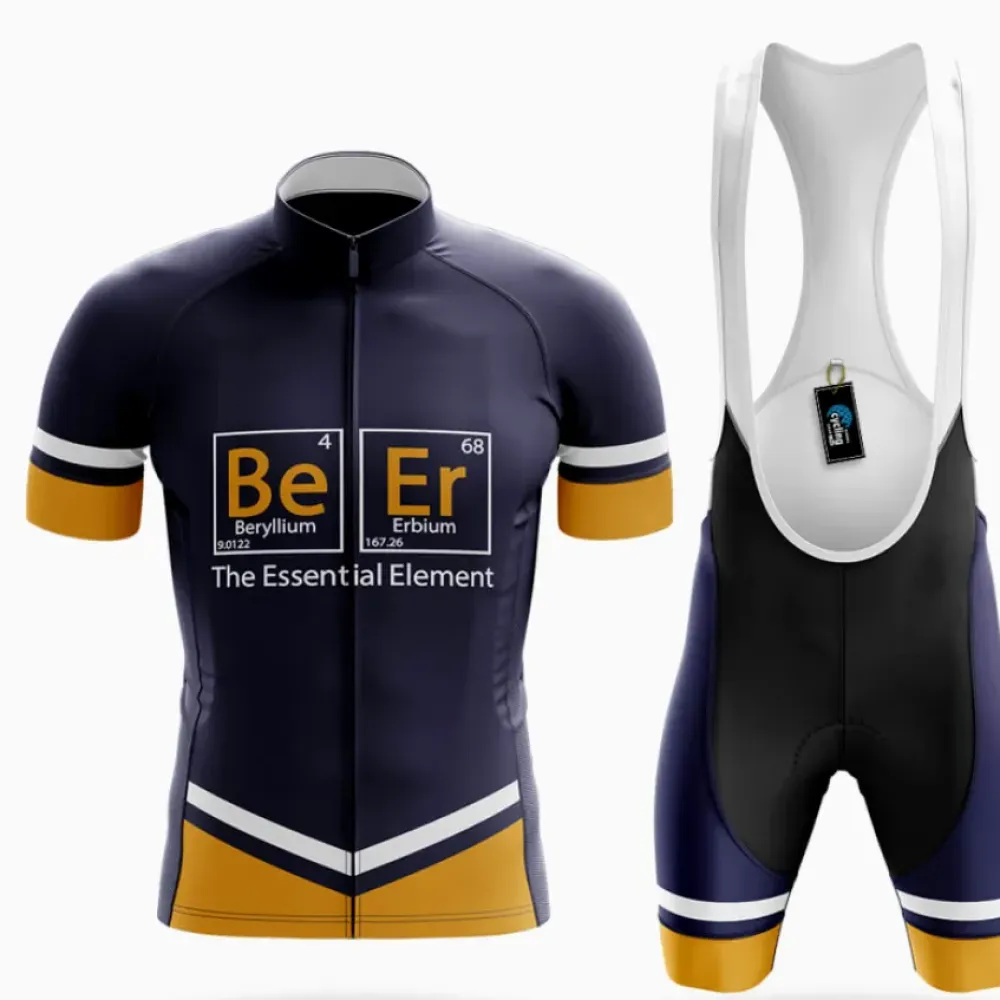 Cycling Kit Beer Element Navy/Yellow/White
